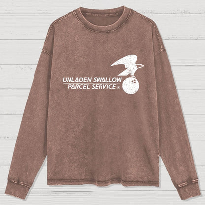Unladen Bird Parcel Service Washed Long Sleeve Tee