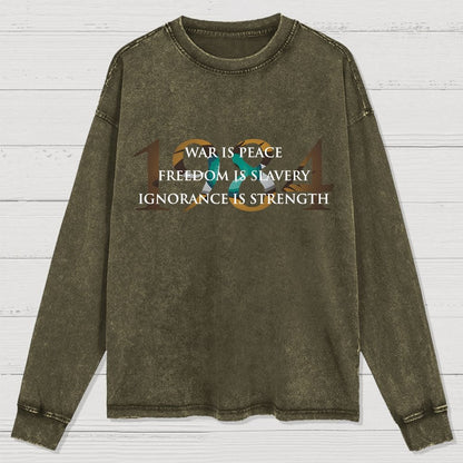 Nineteen Eighty Four Washed Long Sleeve Tee
