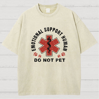 Emotional Support Human Vintage Distressed T-shirt