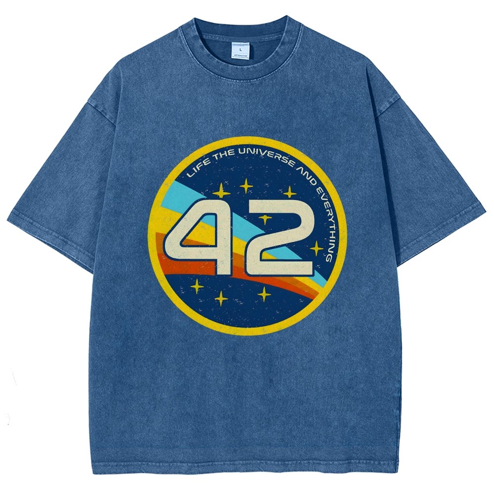 42 The Answer Of Everything Vintage Distressed T-shirt