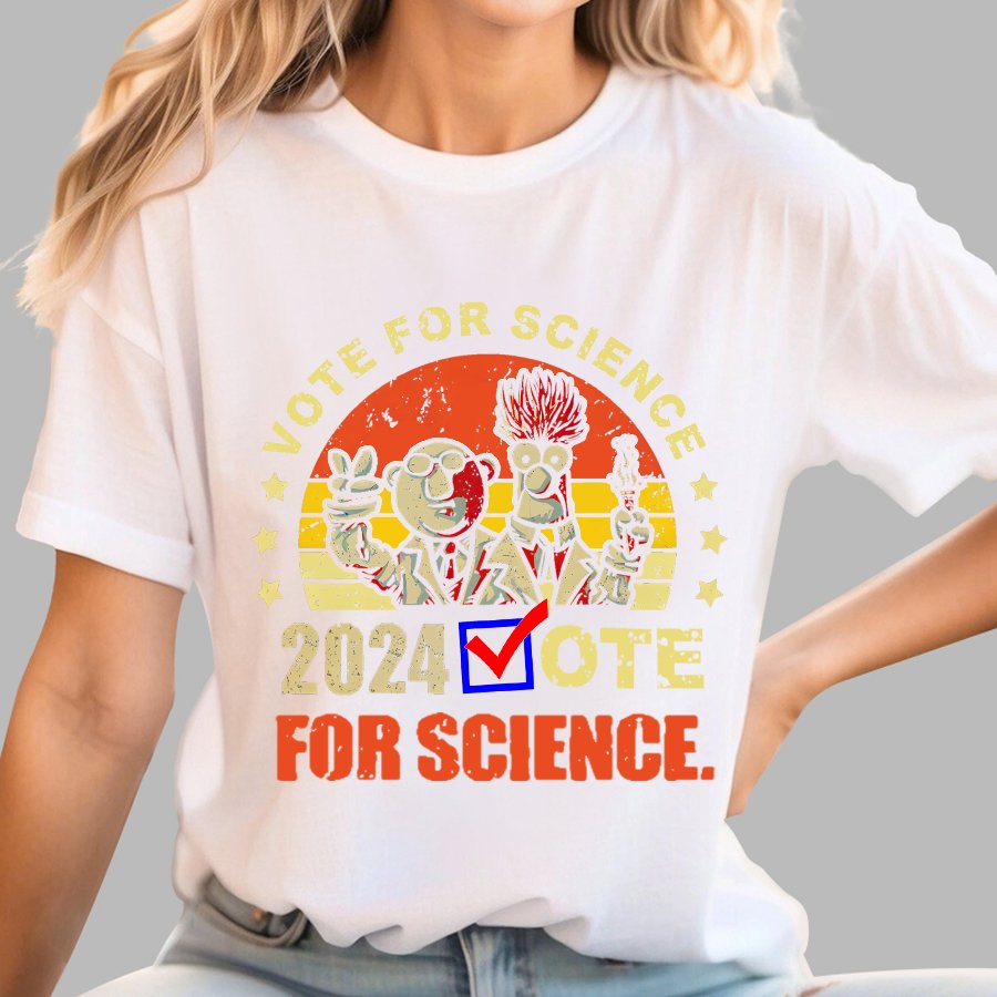 Vote For Science In 2024 Geeky T-Shirt