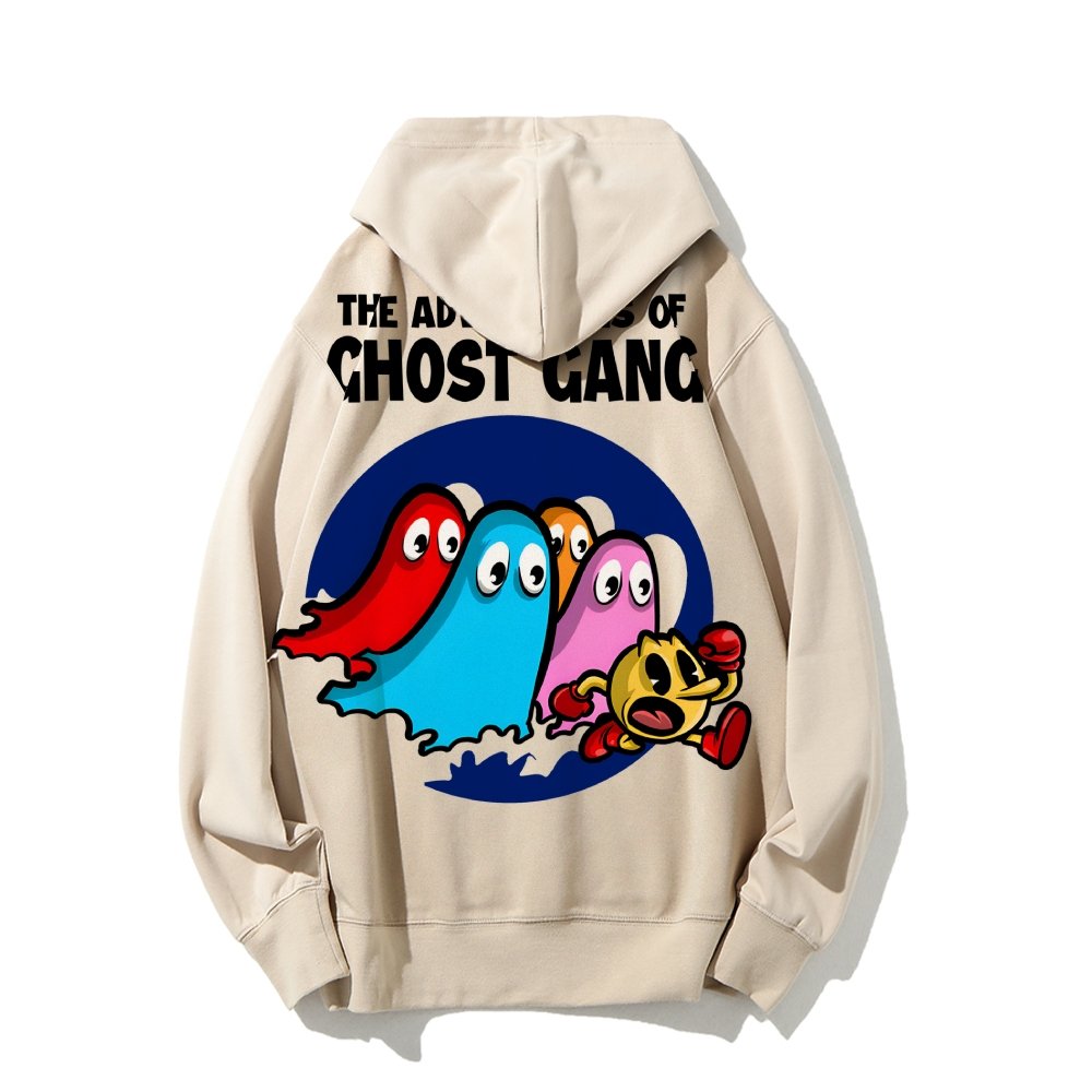 The Adventures Of Ghost Gang Printed Back Cotton Hoodie
