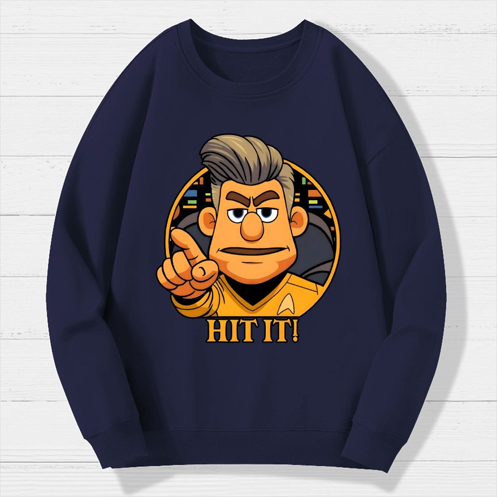 Hit It Geek Cotton Sweatshirt