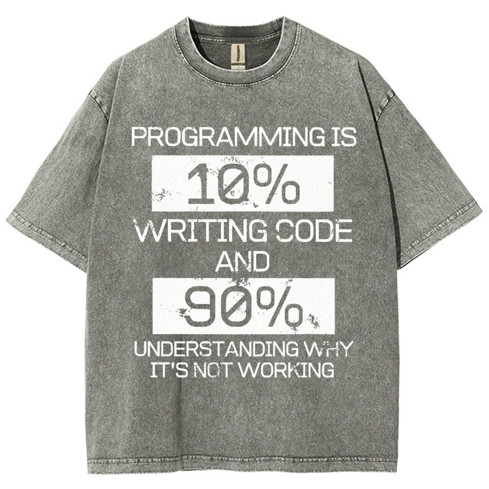 Funny Gift Programmer Computer Vintage Distressed T-shirt