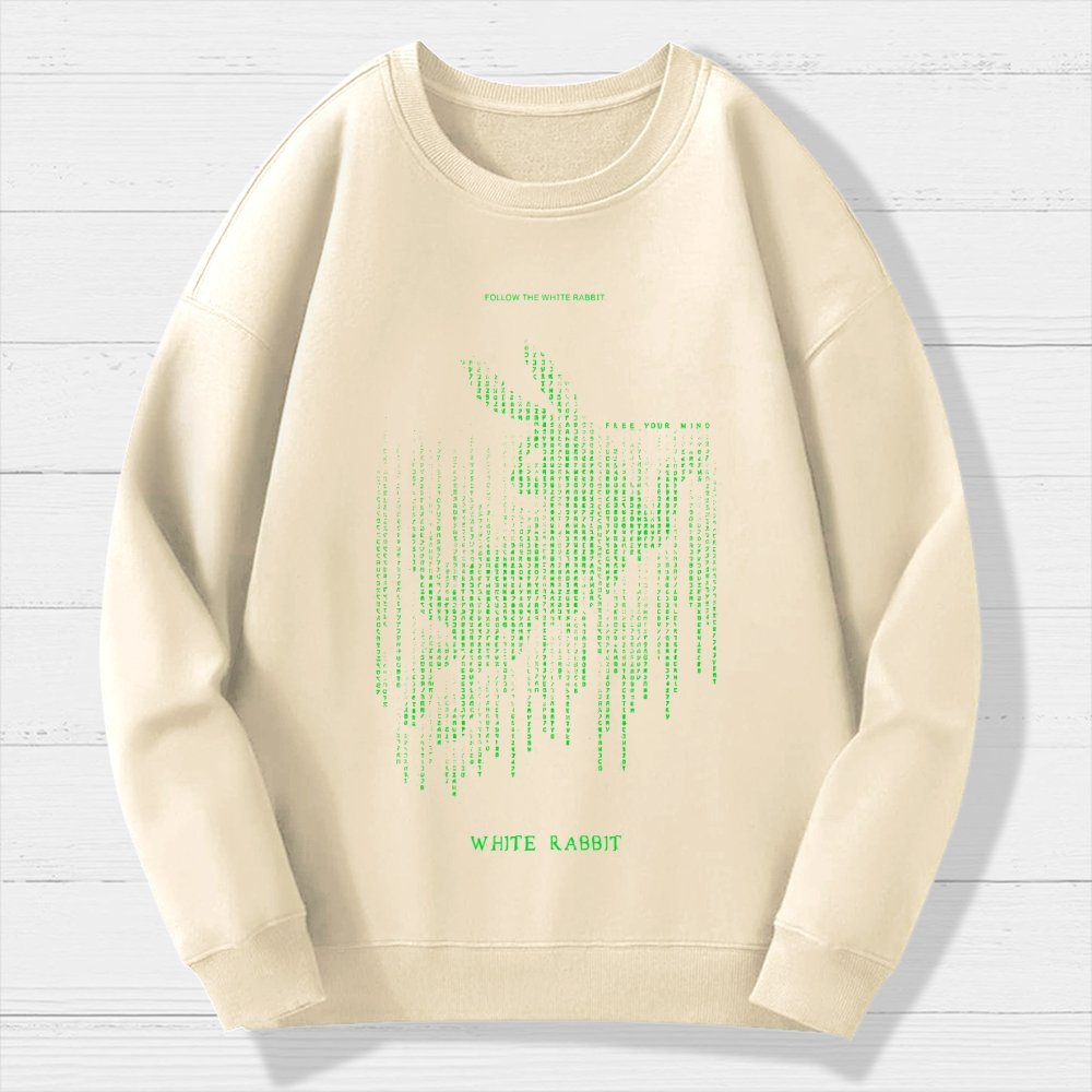 White Rabbit Geek Cotton Sweatshirt