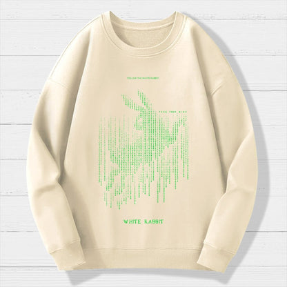 White Rabbit Geek Cotton Sweatshirt