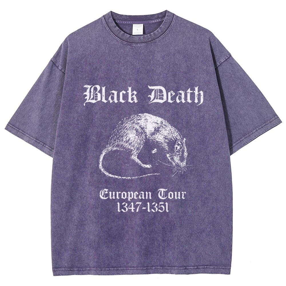 Black Death European Tour Vintage Distressed T-shirt