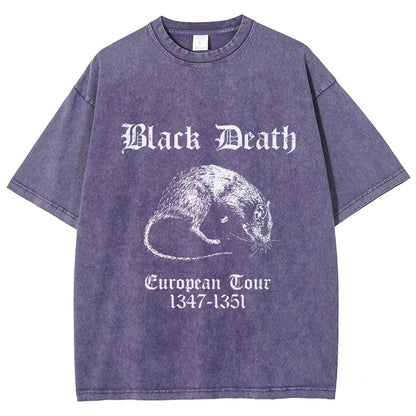 Black Death European Tour Vintage Distressed T-shirt