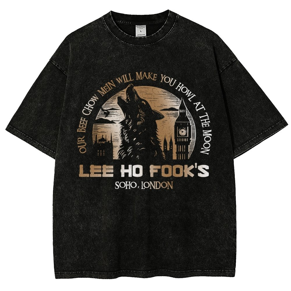 Werewolves of London - Howl at the Moon Vintage Distressed T-shirt