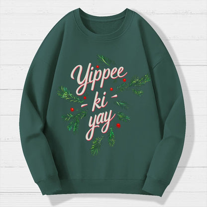 Yippee-Ki-Yay Geek Cotton Sweatshirt
