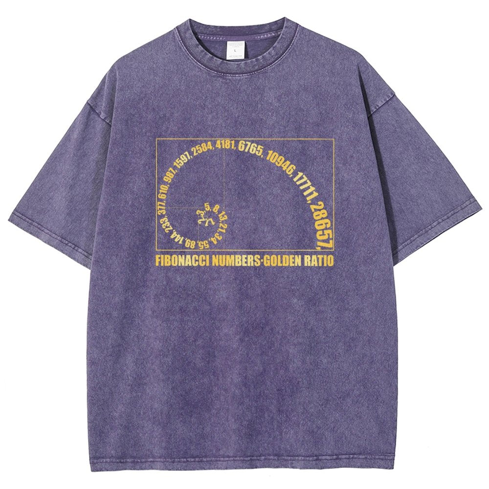 Fibonacci Numbers, Golden Ratio Vintage Distressed T-shirt