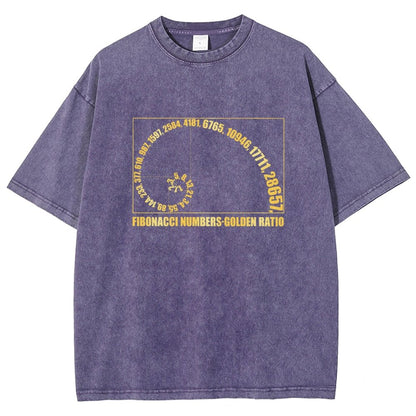 Fibonacci Numbers, Golden Ratio Vintage Distressed T-shirt