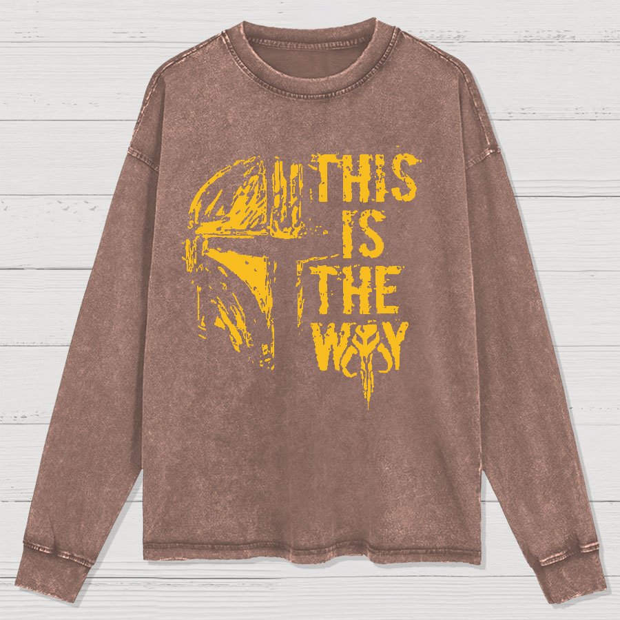 This Is The Style Washed Long Sleeve Tee