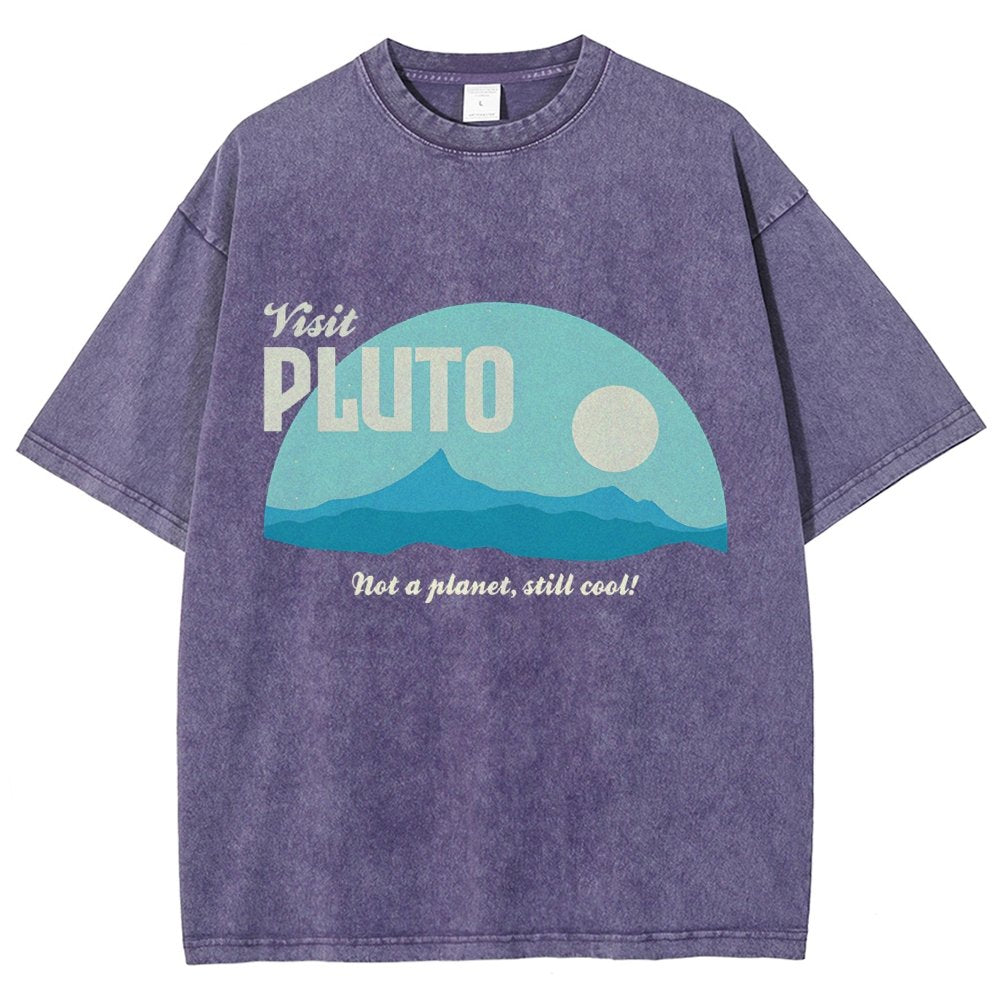 Visit Pluto Vintage Distressed T-shirt