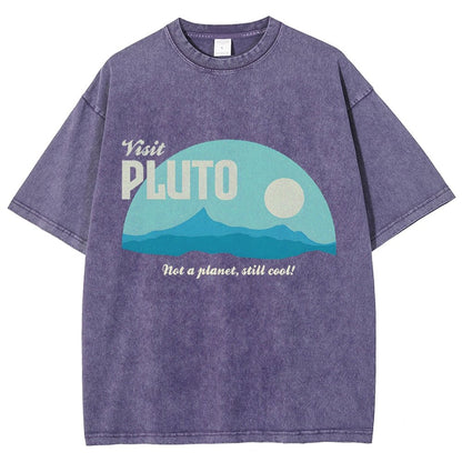 Visit Pluto Vintage Distressed T-shirt