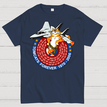 F-14 Tomcat - Tomcats Forever 1970 Geek T-Shirt