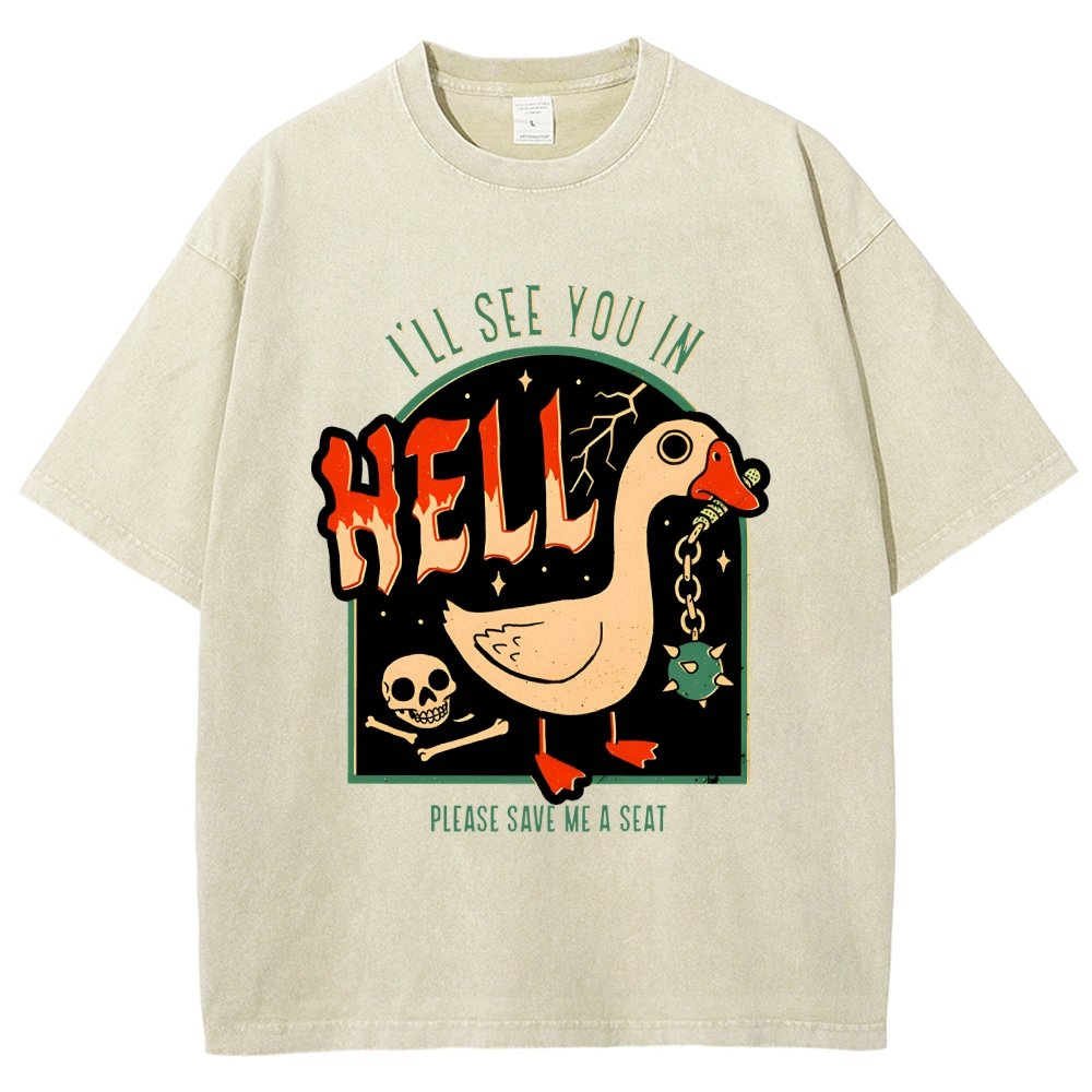 Goose Warning Vintage Distressed T-shirt
