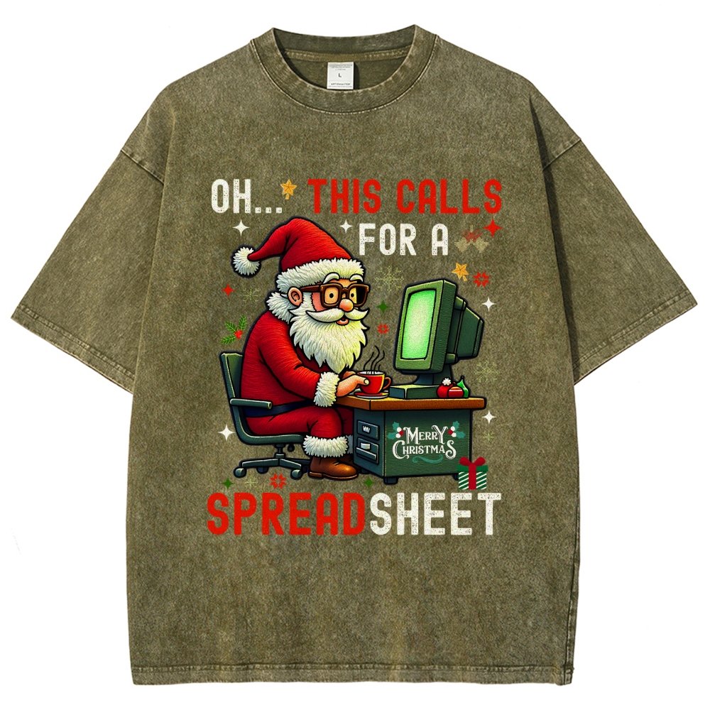 Ohh This Calls For A Spreadsheet Vintage Distressed T-shirt