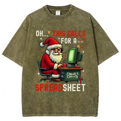 Ohh This Calls For A Spreadsheet Vintage Distressed T-shirt