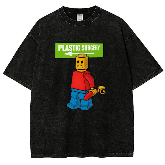 Plastic Surgery Vintage Distressed T-shirt