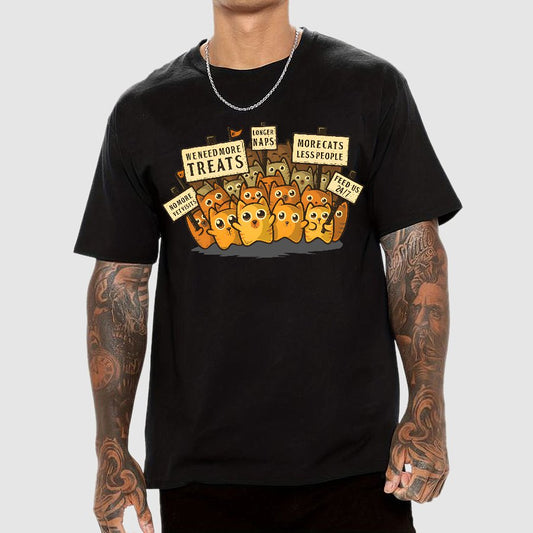 Kitten Protest Geek T-Shirt