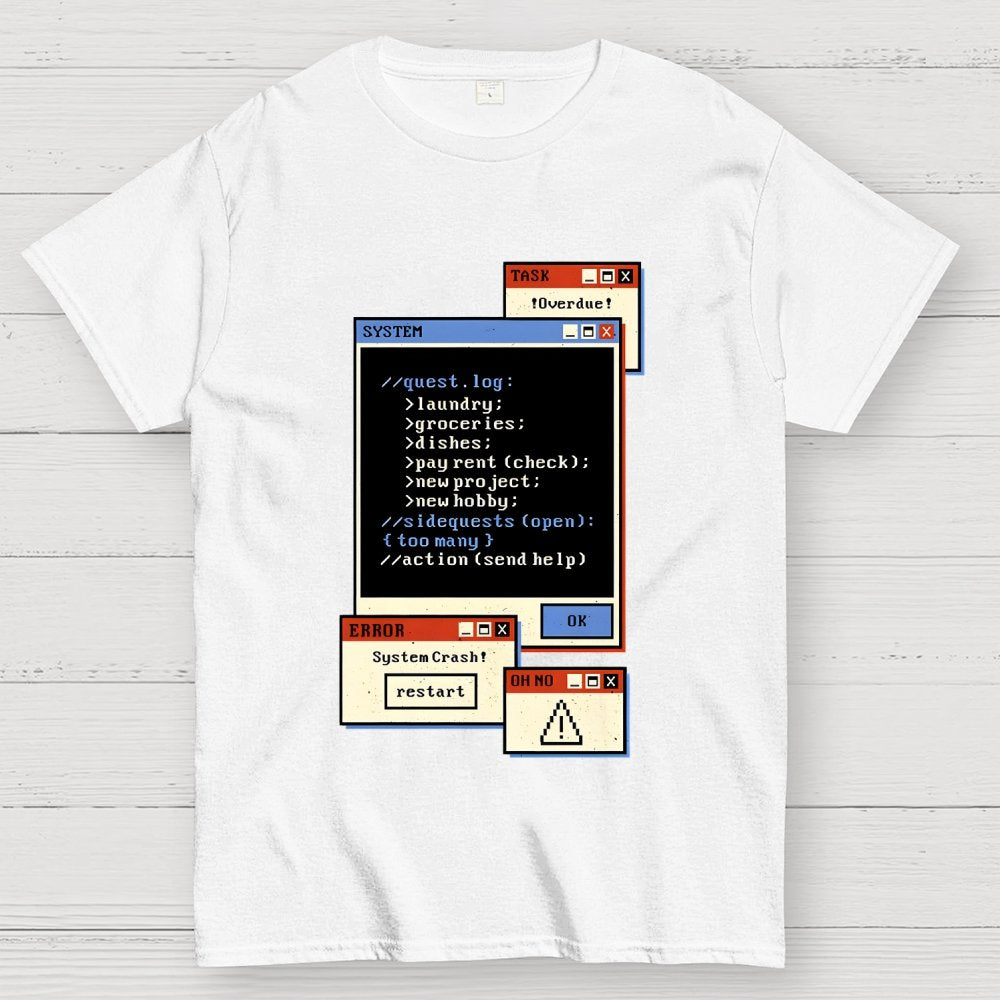 Quest Log Full Geek T-Shirt