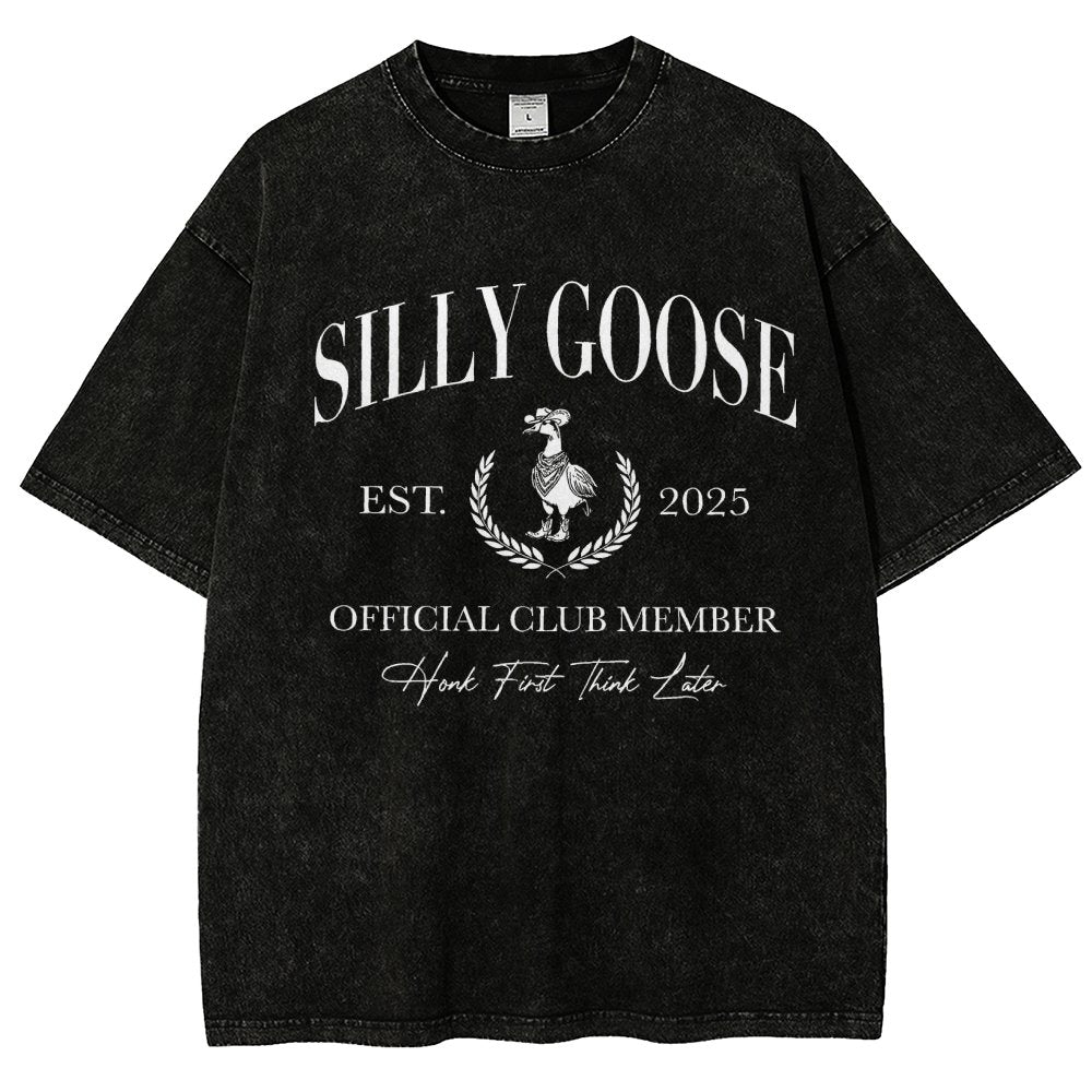 Silly Goose Official Club Vintage Distressed T-shirt