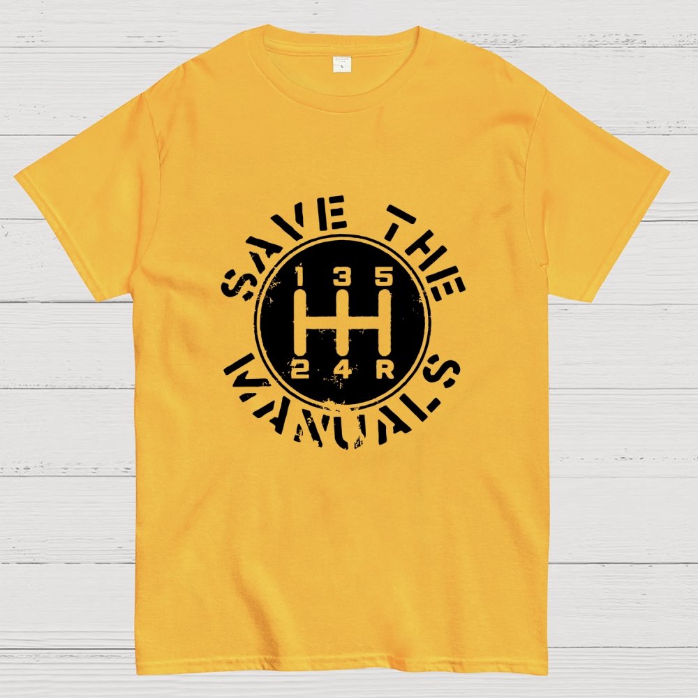 Save The Manuals Geek T-Shirt
