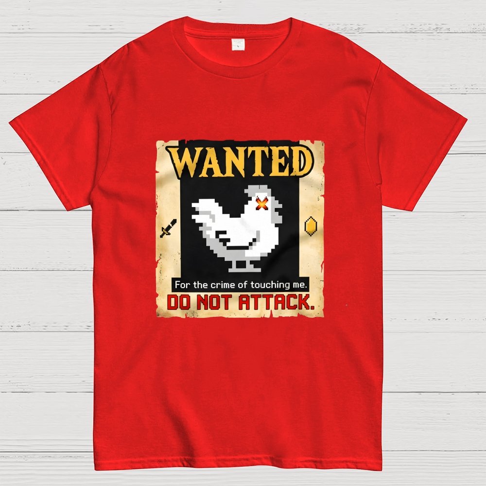 Wanted For The Crime Of Touching Me Art Print Geek T-Shirt