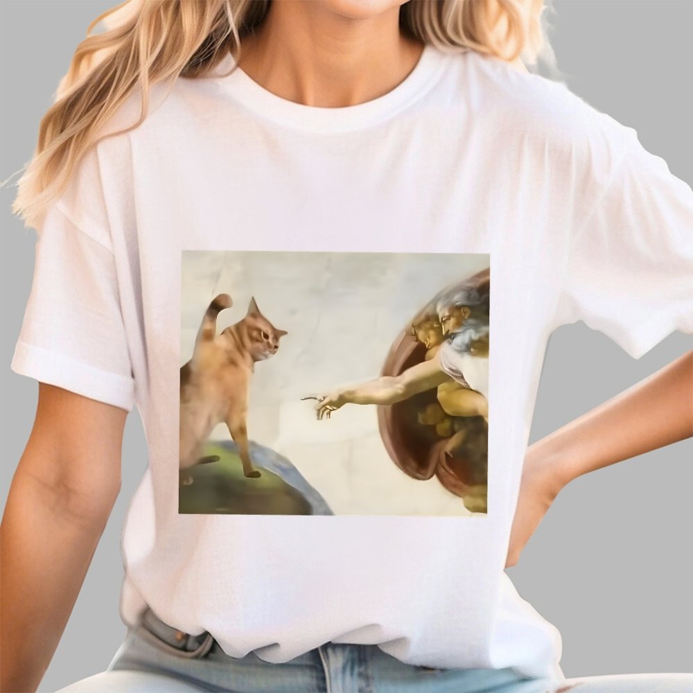Funny Cat Unisex Geek T-Shirt