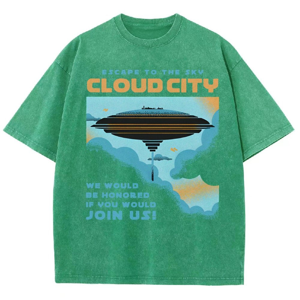 Sky City Vintage Distressed T-shirt