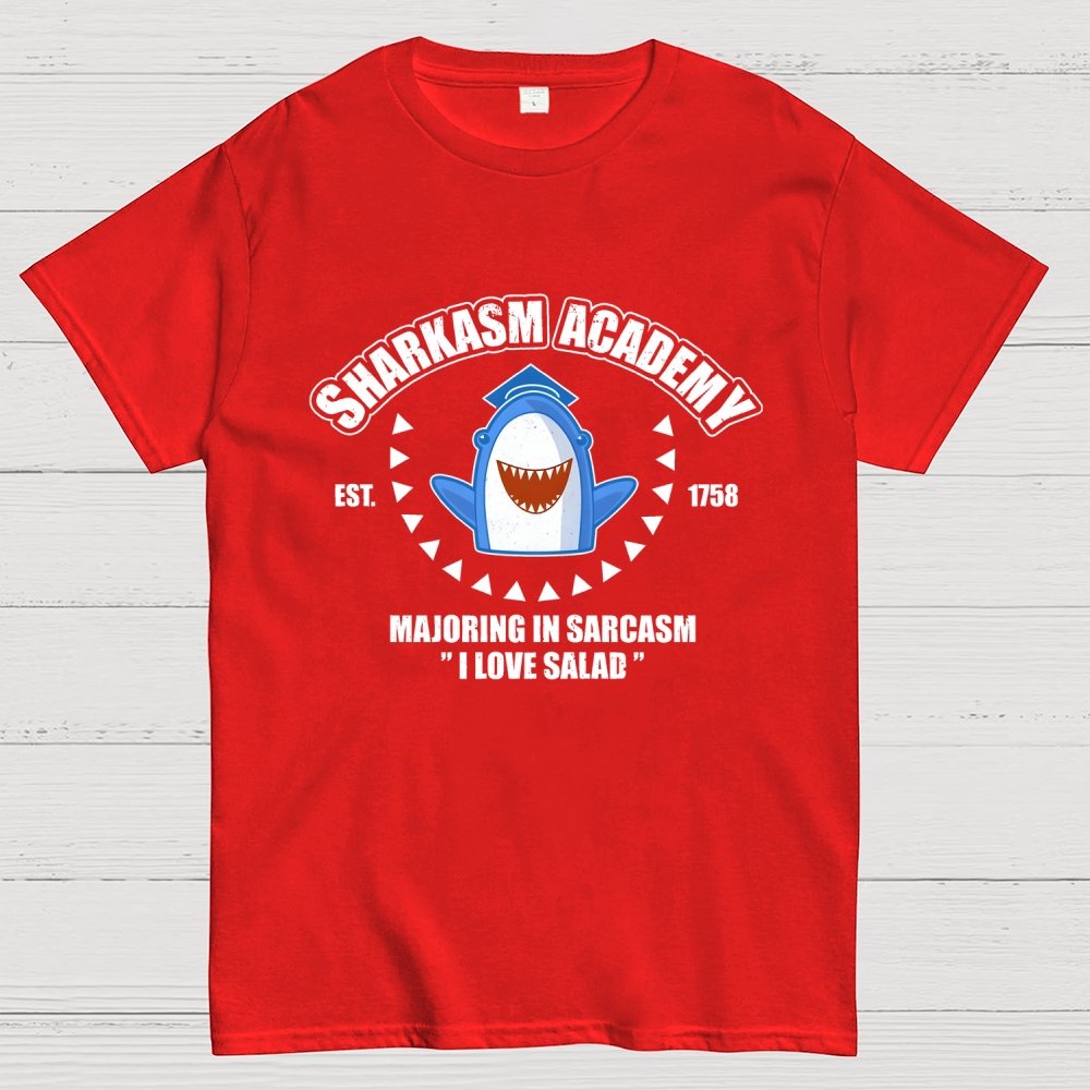 Sharkasm Academy Unisex Geek T-Shirt