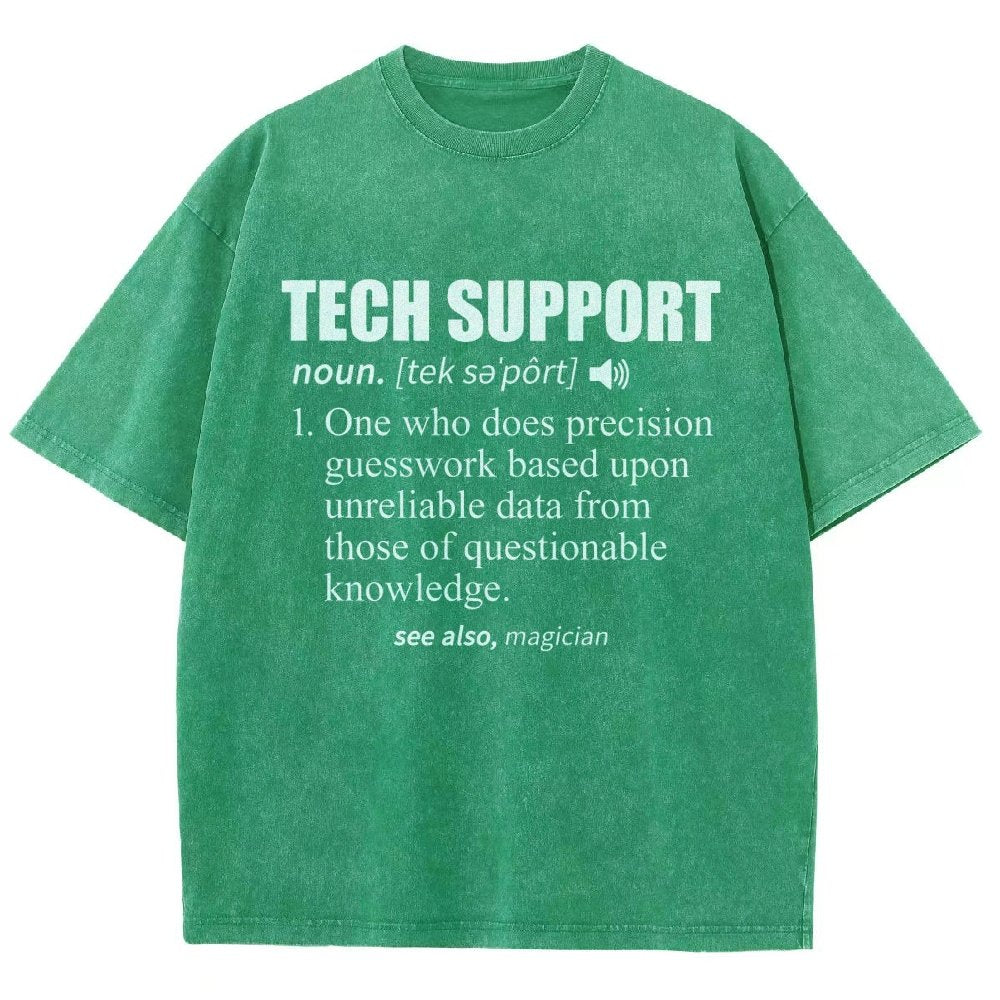 Tech Support Definition Vintage Distressed T-shirt
