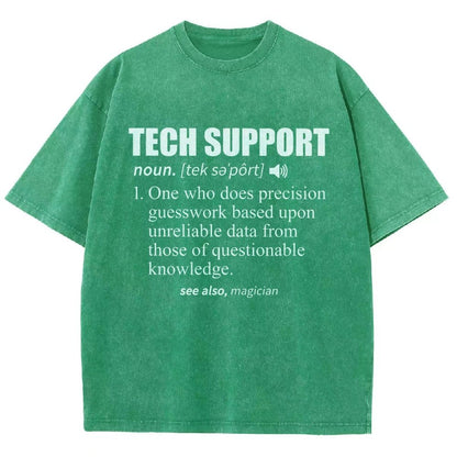 Tech Support Definition Vintage Distressed T-shirt