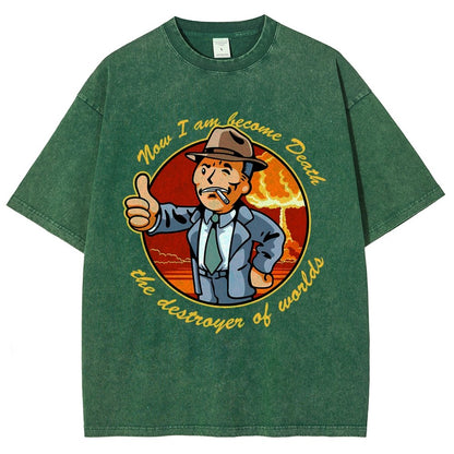 Oppen Boy-Now I am become Death, the destroyer of worlds. Vintage Distressed T-shirt