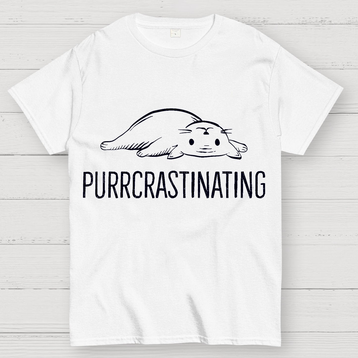 Purrcrastinating Geek T-Shirt