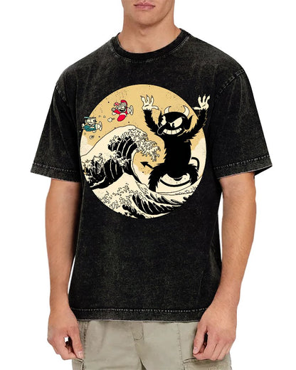 The Great Retro Game Battle Vintage Distressed T-shirt