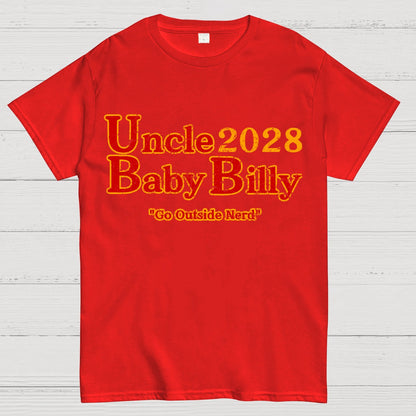 Uncle Baby Billy 28 - Go Outside Nerd Geek T-Shirt