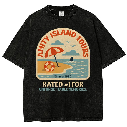 Seaside Tours Vintage Distressed T-shirt