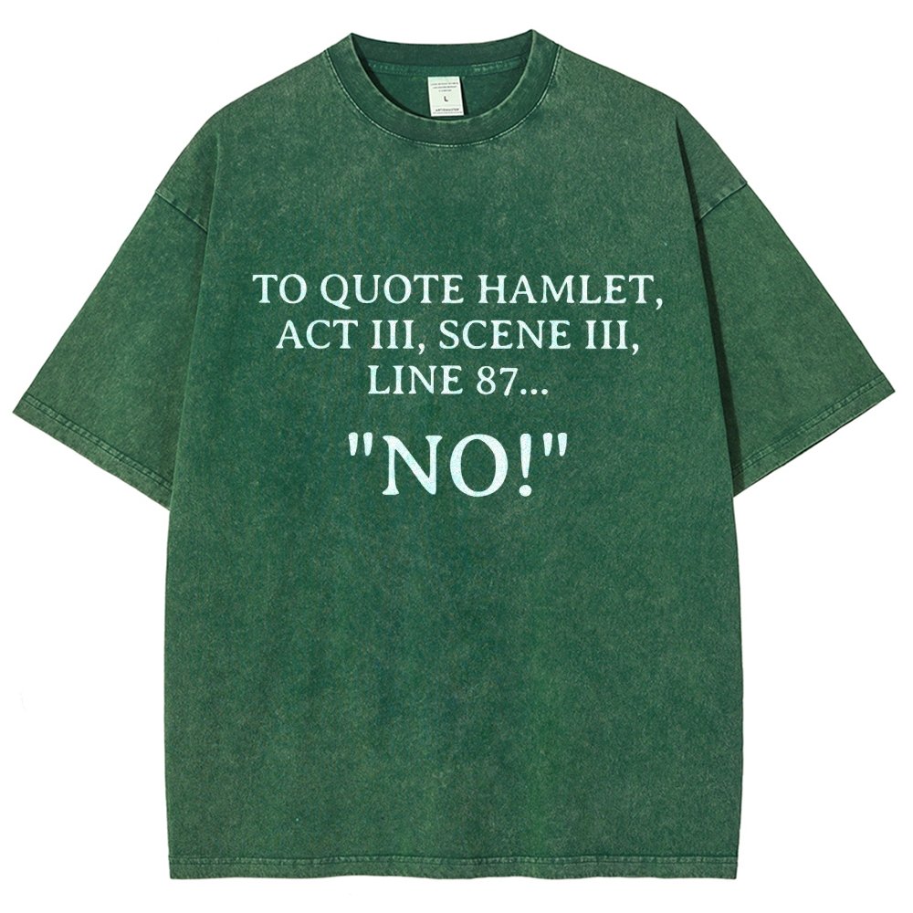 Shakespeare To Quote Hamlet Vintage Distressed T-shirt