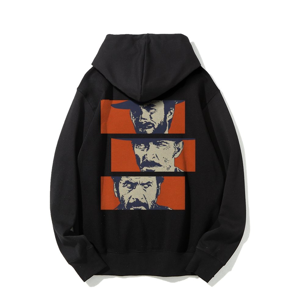 Buono Brutto Cattivo Printed Back Unisex Cotton Hoodie