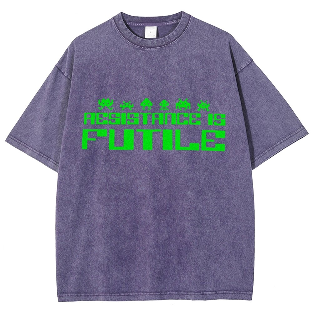 Resistance is Futile Vintage Distressed T-shirt