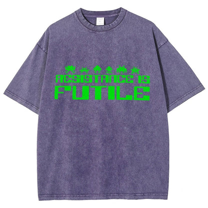 Resistance is Futile Vintage Distressed T-shirt