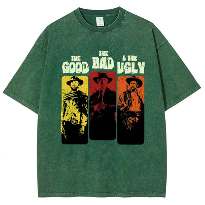 The Good The Bad The Ugly  Vintage Distressed T-shirt