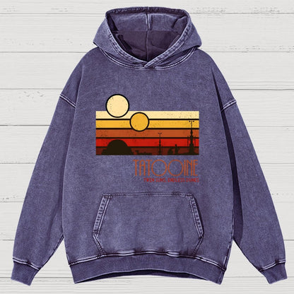 Dual Suns Vast Dunes Vintage Distressed Hoodie