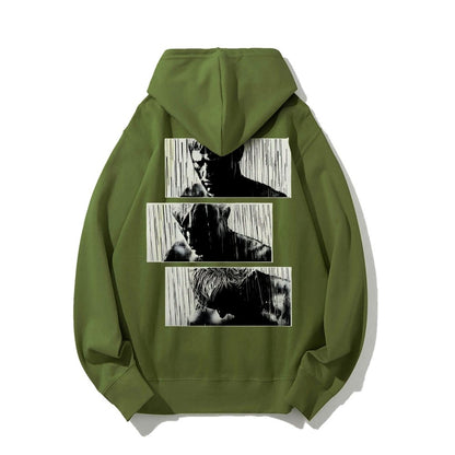 Tears In Rain Printed Back Unisex Cotton Hoodie