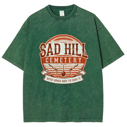 Lonely Hill Cemetery Vintage Distressed T-shirt