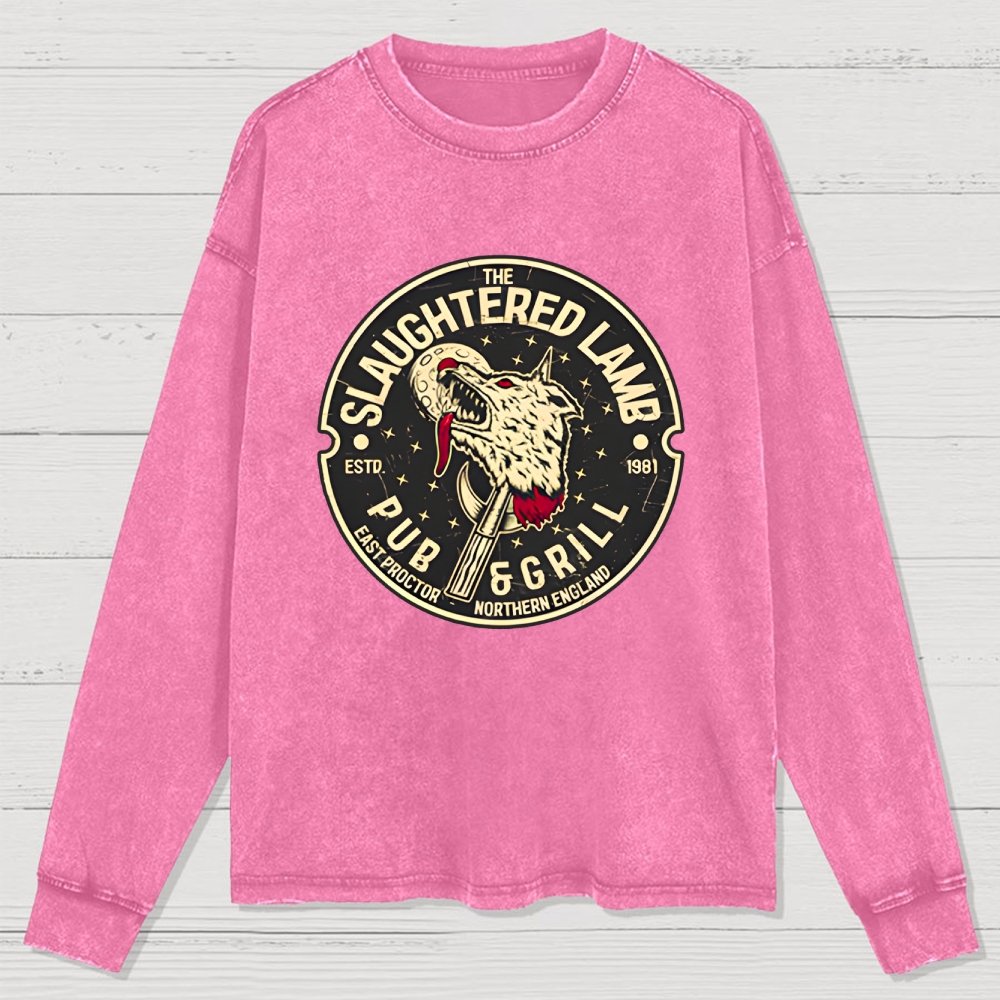 The Slaughtered Lamb Washed Long Sleeve Tee