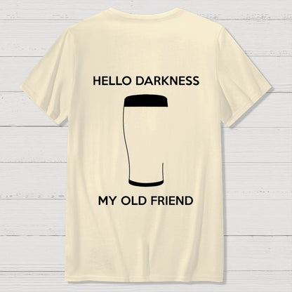 Hello Darkness My Old Friend Nerdy Graphic  Back Printing Geek T-Shirt
