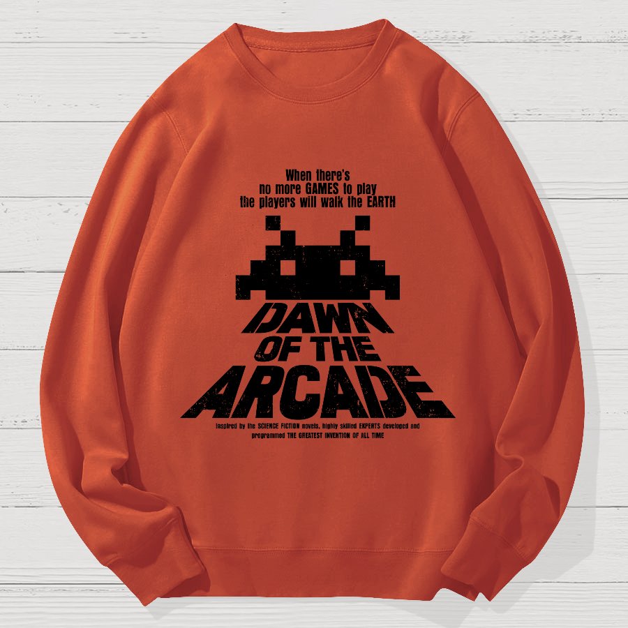 Dawn of the Arcade Geek Cotton Sweatshirt